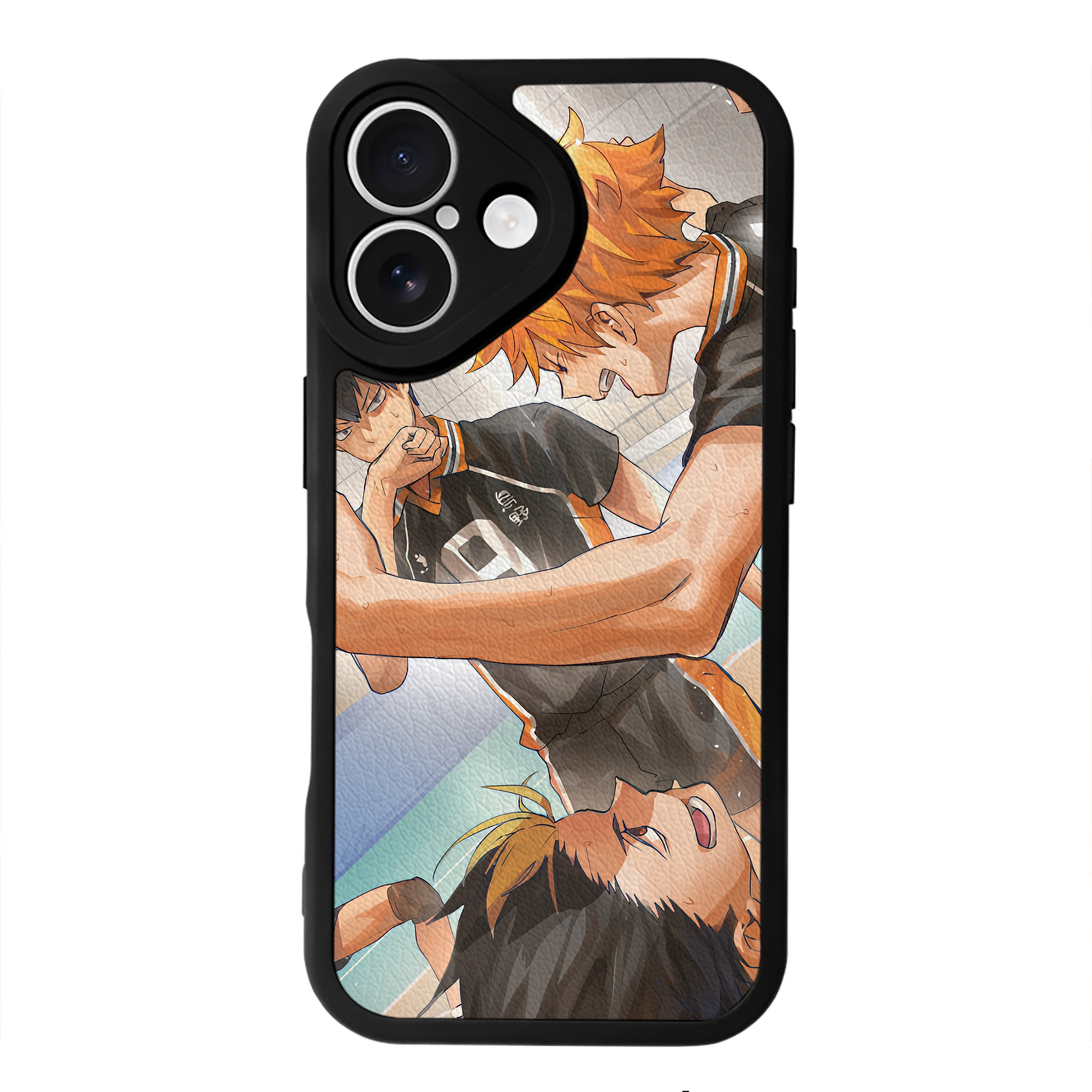 （画像用） ハイキュー!! Haikyu!! 【iPhone 16シリーズ対応】シリコンスマホケース（レザー調） 材質：シリコン